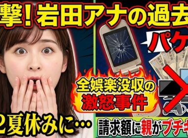 【衝撃】岩田絵里奈アナの過去！中2の夏休みに「パケ死」で全娯楽没収の激怒事件📱💥😱