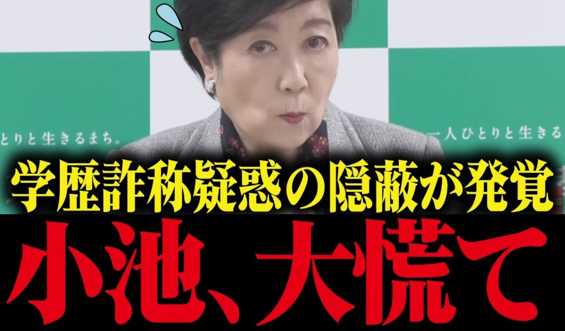 【小池百合子】隠蔽の証拠が明らかに...学歴詐称の真相が暴かれる...【小池都知事 カイロ大学 さとうさおり 都議会】