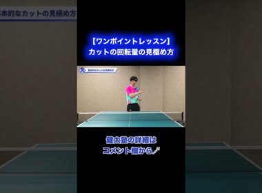 カット打ちのポイント【ワンポイントレッスン#198】#shorts