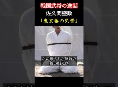鬼玄蕃の気骨 佐久間盛政 戦国武将の逸話 賤ヶ岳の戦いで羽柴軍に捕らえられ浅野長吉に揶揄された佐久間盛政は気骨を見せる反論を唱える ＃豊臣兄弟 #大河ドラマ  #nhk
