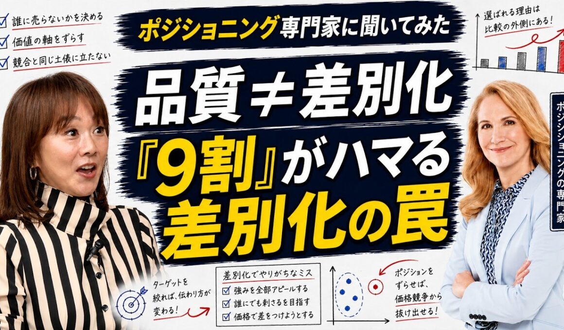 差別化したいならポジショニングをズラせ！