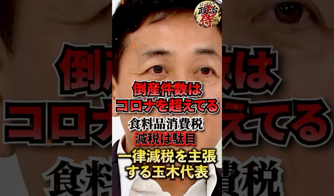 【消費税減税】「我々は一回も言った事ない」食料品のみはデメリットが大き過ぎる⁉︎一律減税を訴える玉木代表【食料品消費税減税/アベマ/玉木雄一郎】