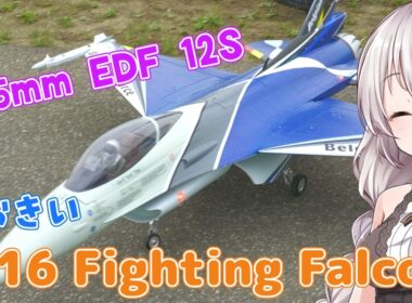 F-16 105mm EDF 12S　ラジコン飛行機