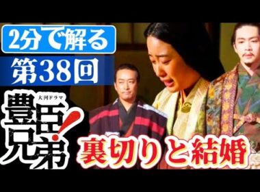 豊臣兄弟！第38回「あさひの結婚」（仮）松下洸平さんの徳川家康との政略結婚！NHK大河ドラマ2分で分る38話ネタバレあらすじ予想！第32回第33回から38回まで