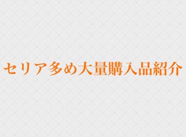 セリア多め大量購入品紹介