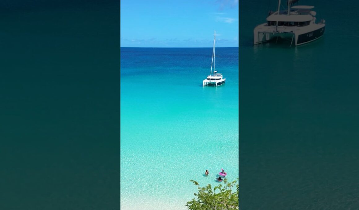 Caribbean blue 🩵🏝️ #peaceful #relaxing #calming #soothing #beach #mindfulness #caribbean #ocean