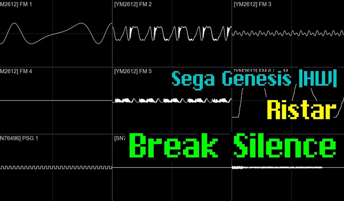 [Real Hardware] Tomoko Sasaki - "Break Silence" (Ristar, Sega Genesis) [Oscilloscope View]