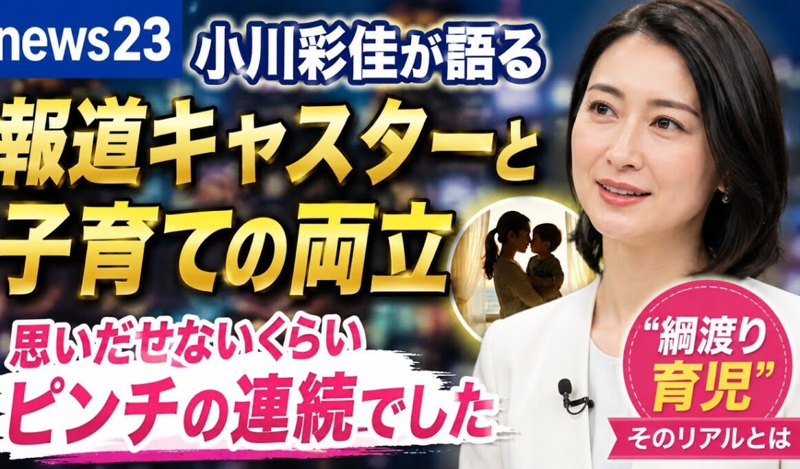 【news23】小川彩佳が明かした“綱渡り育児”のリアル　報道キャスターと子育ての両立、その知られざる日々に注目集まる🎤📺👩‍👧✨