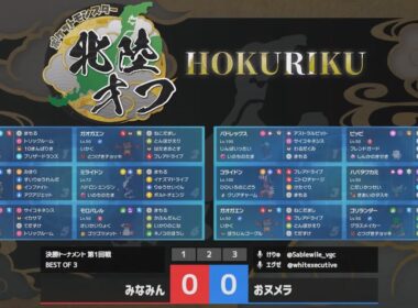 【ポケモンSV】ダブルバトル大会 第14回北陸オフ みなみん VS おヌメラ（BEST16）