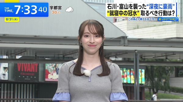 【画像】今日のバーンズ恵麻さんと多田成美さん　8.31