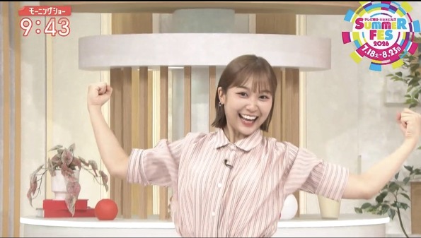 【画像】今日の松岡朱里さん　8.7