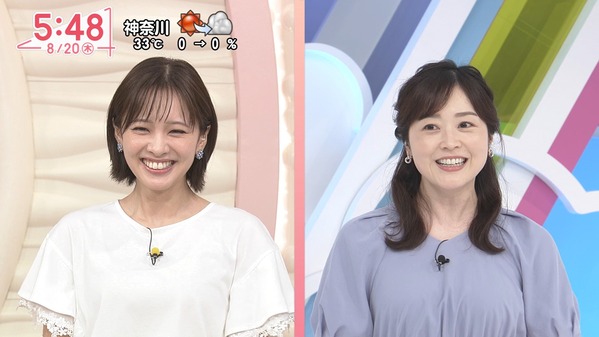【画像】今日の河出奈都美さんと田﨑さくらさん　8.20