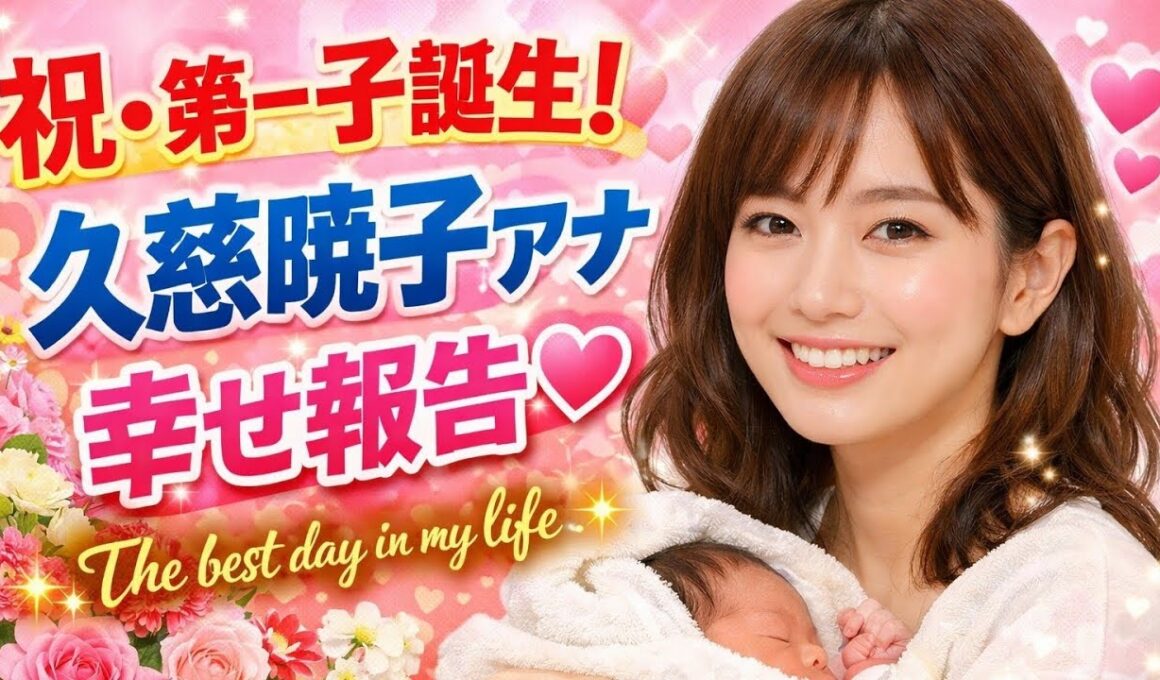 👶💐【祝・第一子誕生】久慈暁子アナが幸せ報告「The best day in my life」✨💕