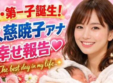 👶💐【祝・第一子誕生】久慈暁子アナが幸せ報告「The best day in my life」✨💕