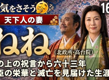 ねね（北政所/高台院） の一生をゆっくりたどる長編歴史物語｜藁の上の祝言から天下人の妻へ 涙で夫の社を守った生涯【2.8時間/169分】