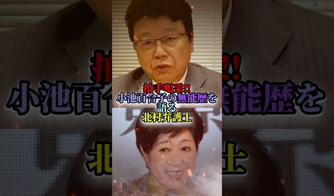 【無能】今まで散々だった小池百合子に一喝‼ #北村晴男 #ブチギレ #政治 #shorts