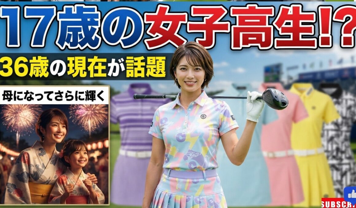 鷲見玲奈、36歳とは思えないゴルフウェア姿に騒然「17歳の女子高生？」母としてさらに輝く現在