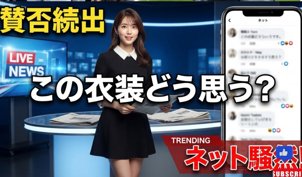 堤礼実アナのミニスカ衣装が大論争！「可愛すぎる」と「ニュース向きじゃない」で真っ二つ【フジテレビ・Live News α】