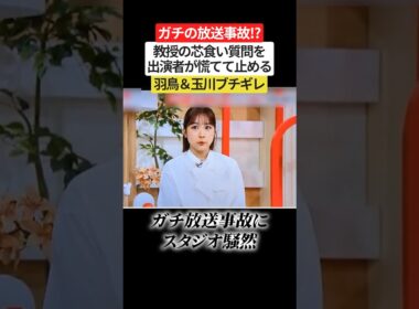 【放送事故】モーニングショーで教授が禁断の質問…羽鳥＆玉川がガチで止めに入る