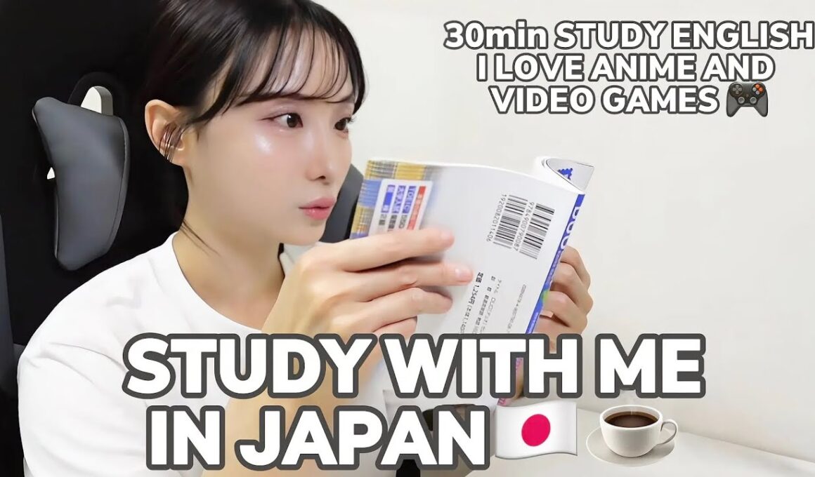 【作業用BGM】study with me in Japan🇯🇵☕️ | English | 30min | 仕事と勉強の両立って難しいよねぇ☁️【環境音】