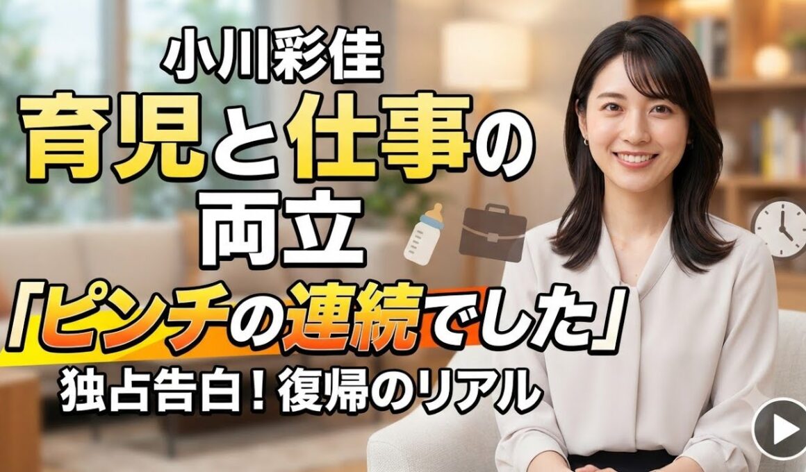 小川彩佳、育児と仕事の両立に本音「ピンチの連続でした」