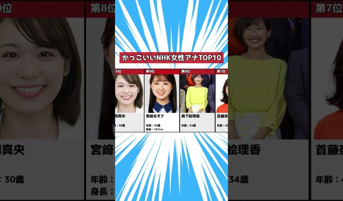 かっこいいと思う【NHK】女性アナランキングTOP10