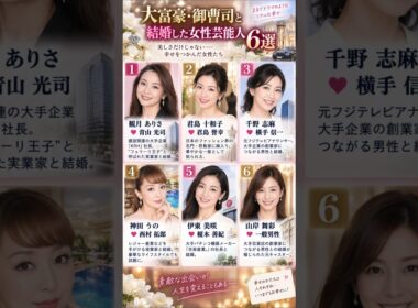 お金持ち・大物実業家と結婚した女性芸能人