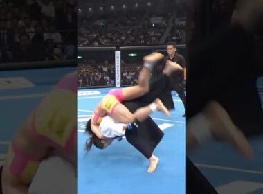 【猛攻を耐えて腰投げ一閃】合気道女子 vs 総合格闘家 #異種格闘技戦 #aikido