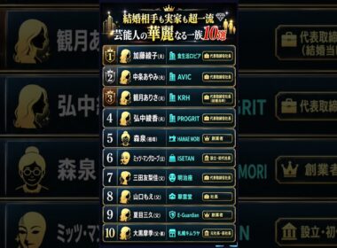 芸能人の家族がスゴすぎる…社長・創業者だらけの華麗なる一族10選
