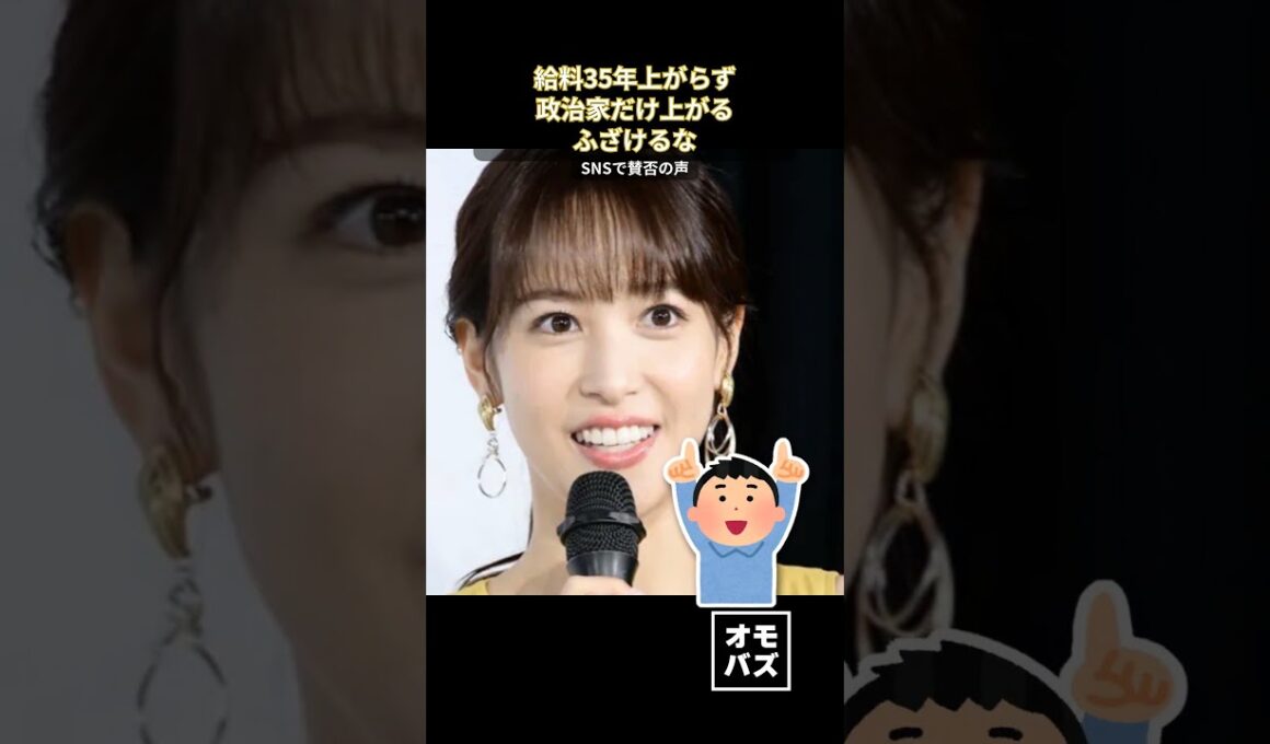 鷲見玲奈の議員報酬発言
