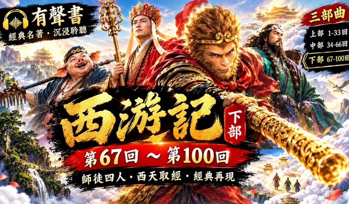 《西遊記》三部曲下部 (67-100回大結局)：從盤絲獅駝到功德圓滿 | 經典神話有聲書 | 沉浸聆听特製版