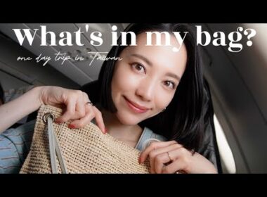 【バッグの中身】日帰り台湾スーツケースなし！何を持っていく？必需品は？【What's in my bag?】