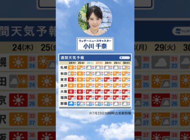 【週間天気】今週の天気は？#通勤タイパ #今週の天気