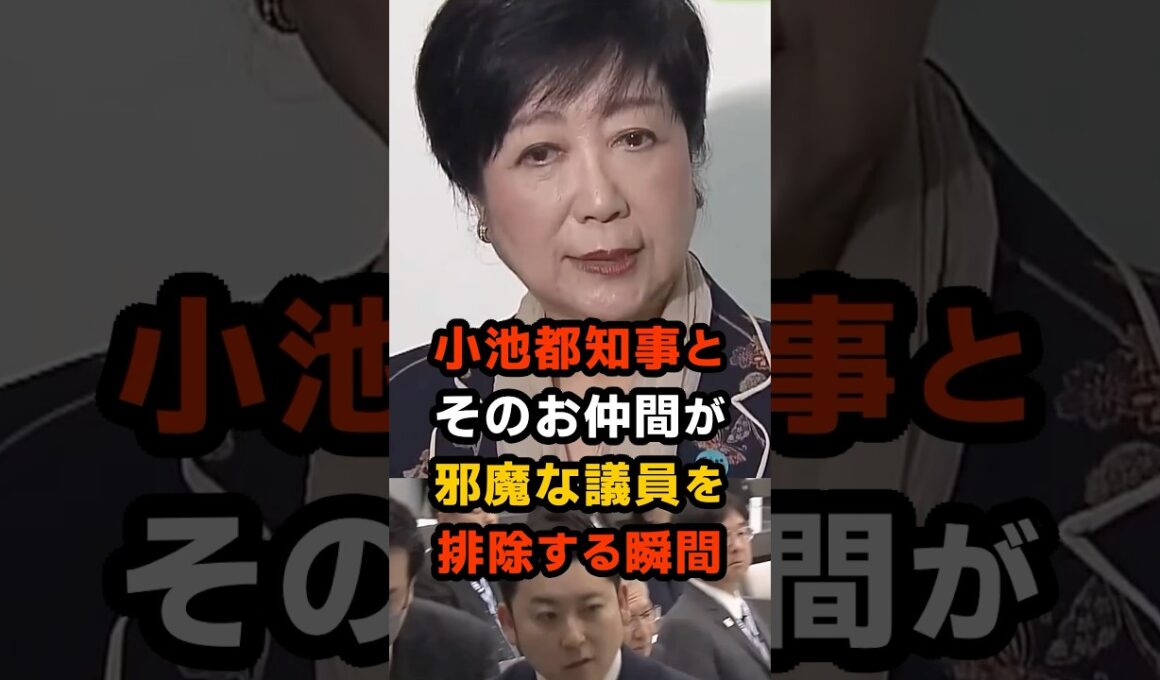 🔥50万再生!! 女帝・小池百合子とそのお仲間議員が邪魔者を排除する瞬間に戦慄… #小池百合子 #東京都議会
