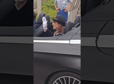 一日警察署長・阿部華也子さん、めざまし土曜日メインキャスター、多摩区総合庁舎から出発、神奈川県川崎市多摩警察署👮‍♀️🚨、メルセデスベンツCLE200