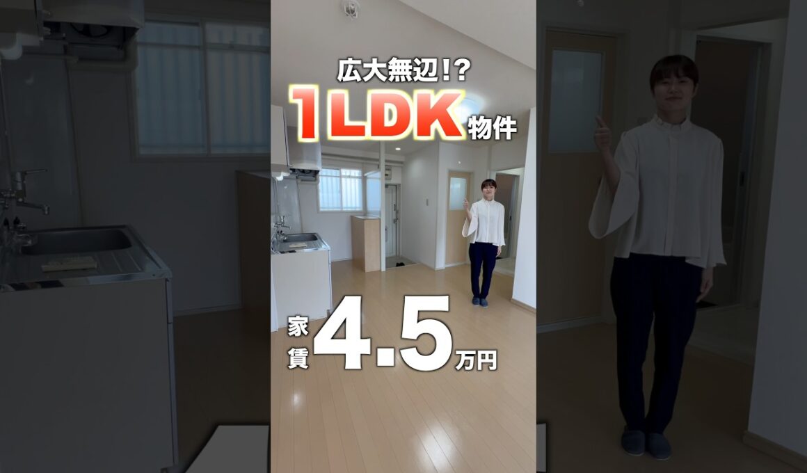 【家賃4.5万円で1LDKに住めます..!!】内装もお洒落で設備も充実！一人暮らし・同棲にオススメな1LDK物件をご紹介♪