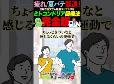 ミトコンドリアの機能を爆上げする方法を医師が解説