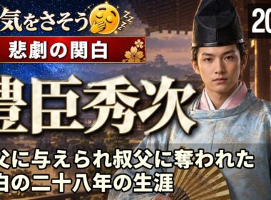 豊臣秀次 の一生をゆっくりたどる長編歴史物語｜叔父に与えられ叔父に奪われた関白の二十八年【3.5時間/208分】