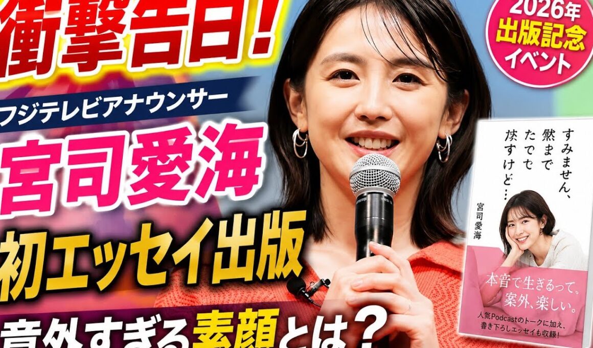 【感動】宮司愛海が留学への決意を語る！初エッセイ『すみません、今まで黙ってたんですけど…』出版イベントで明かした本音と意外な素顔｜フジテレビ