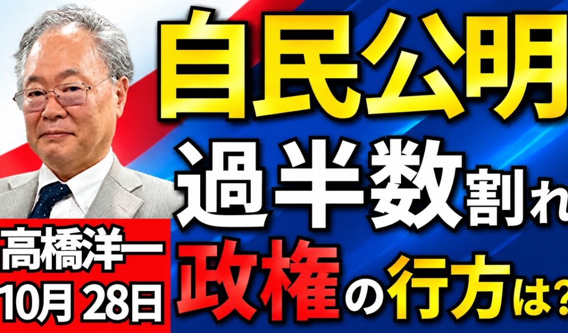 高橋洋一「自民公明、１５年ぶりの与党過半数割れに」「北朝鮮兵のロシア派遣　ウクライナ侵略に加担か？」１０月２８日