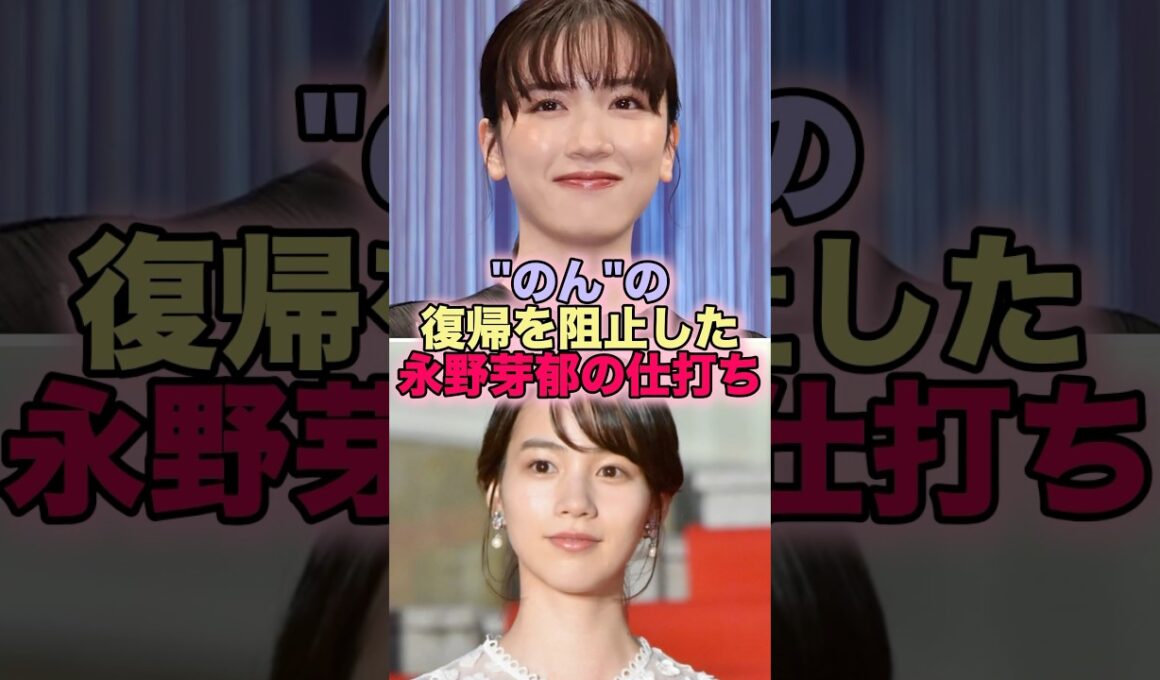 【悲報】"のん"の復帰を阻止した永野芽郁の仕打ち #芸能人 #芸能 #雑学 #ランキング #永野芽郁 #田中圭 #のん #能年玲奈 #キャスター