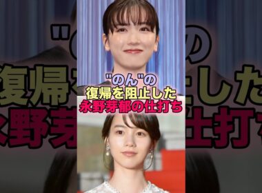 【悲報】"のん"の復帰を阻止した永野芽郁の仕打ち #芸能人 #芸能 #雑学 #ランキング #永野芽郁 #田中圭 #のん #能年玲奈 #キャスター