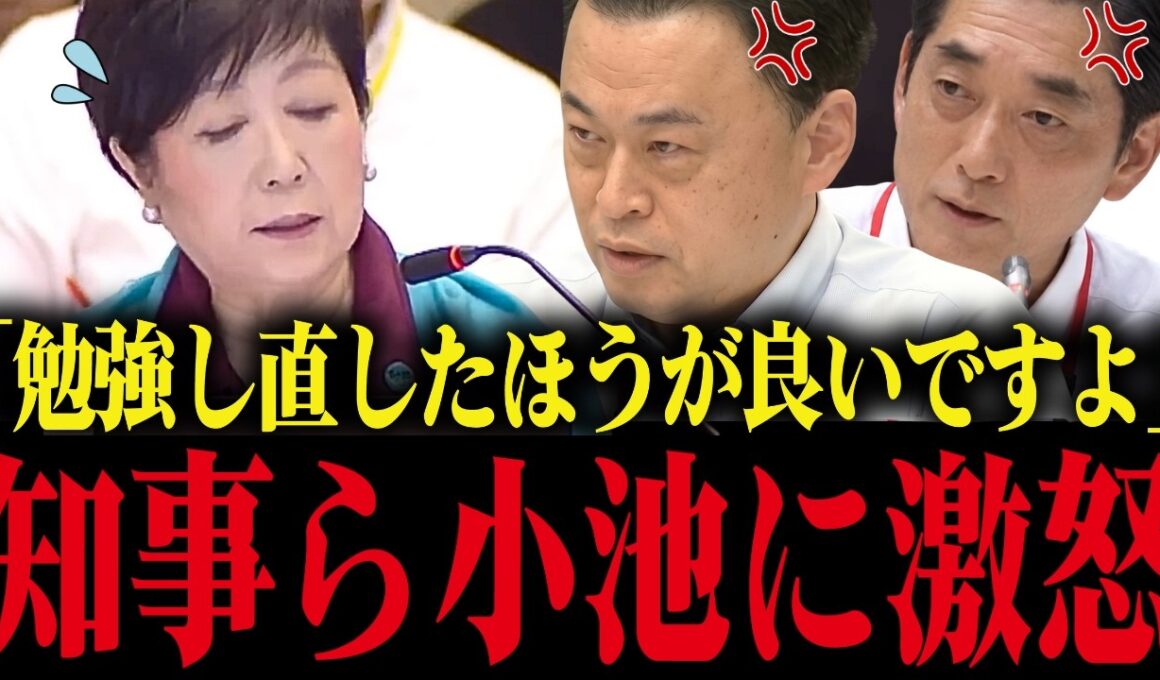 【小池百合子】知事会で県知事にブチギレられ小池大慌て...知識の無さが露呈してしまう【小池都知事 さとうさおり 都議会 カイロ大学 学歴小疑惑】