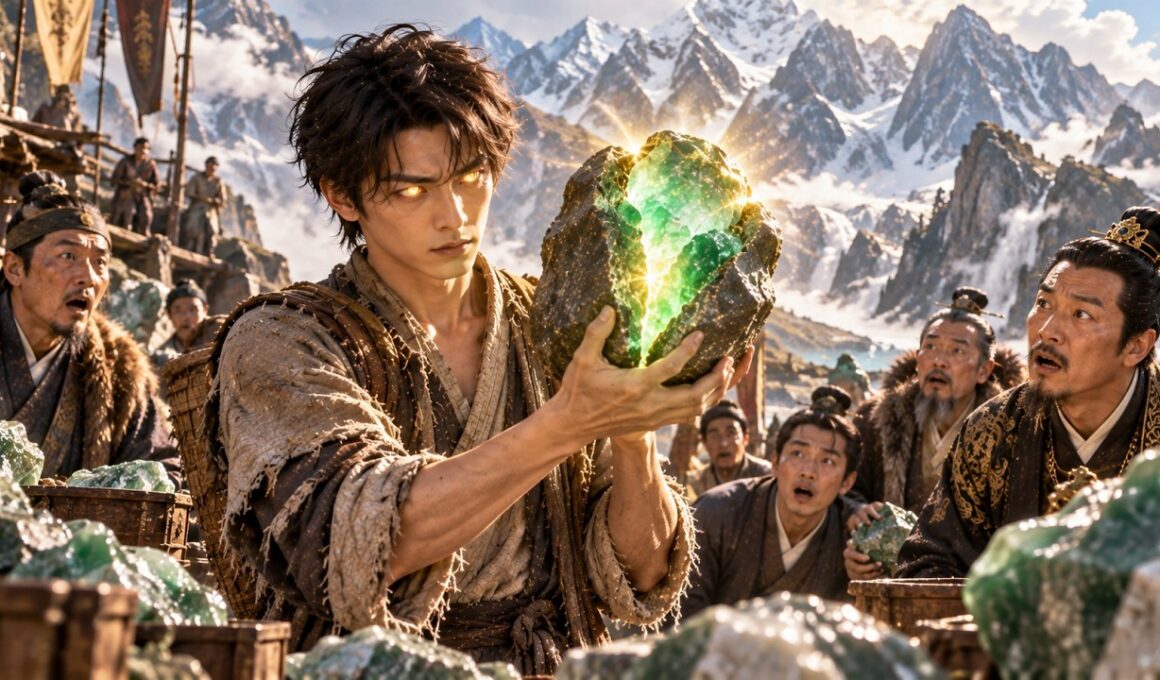 窮小夥為救父親進崑崙山採石，意外覺醒透視神眼，從此一眼看穿極品美玉！