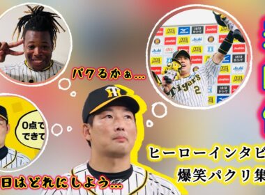 【爆笑】虎の守護神・岩崎優　ヒーローインタビューおもしろパクリ集