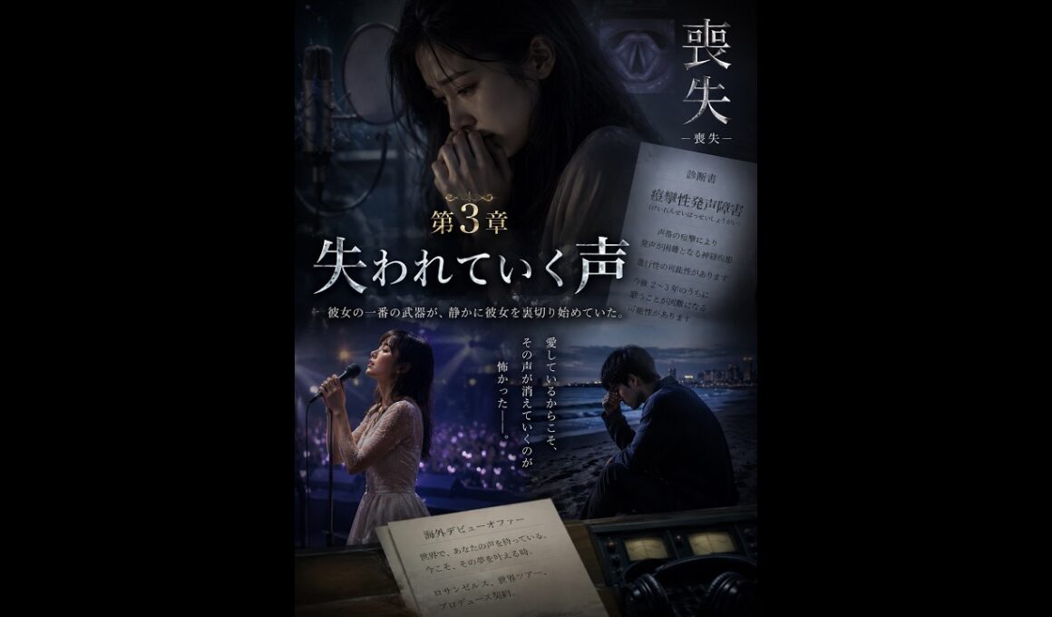 【恋愛】【朗読】【癒し】 　薔薇葉子作　喪失  3章失われてゆく声　朗読　芳井素直