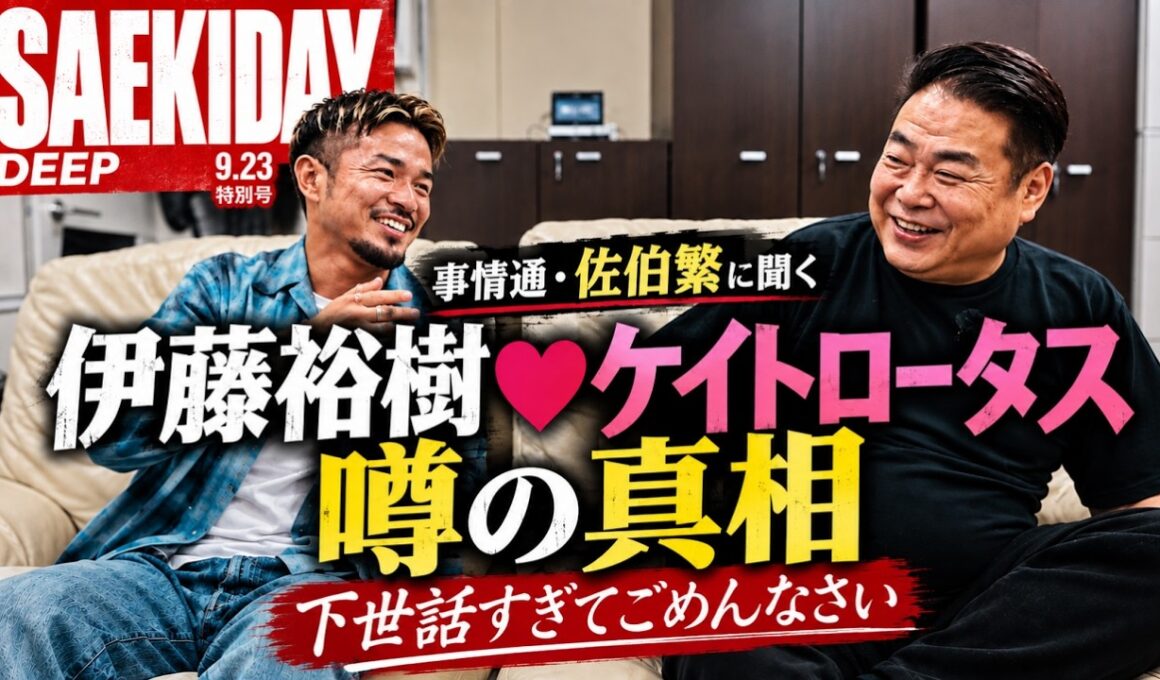 佐伯繁にあの熱愛事情について聞いた