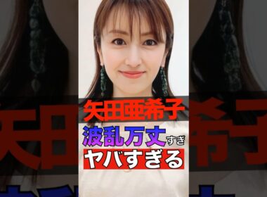 矢田亜希子の人生が波乱万丈すぎてヤバすぎる #shorts #ゴシップ #芸能人 #芸能界  #おもしろい #雑学 #矢田亜希子