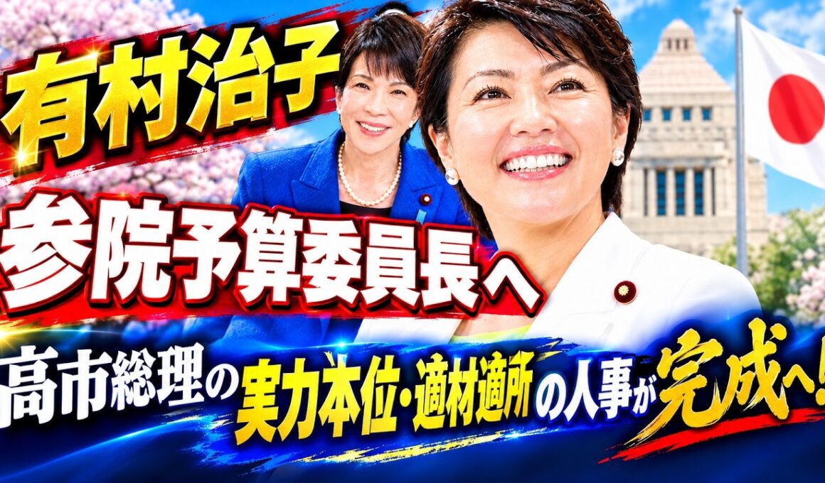 有村治子、まさかの大抜擢！　参院予算委員長へ　これぞ「高市人事」の完成形　2026 09 19