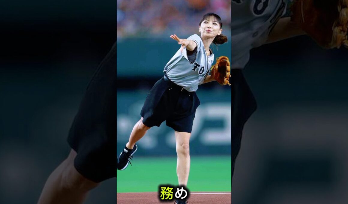 「アイドル？ 誰？」東京Ｄ登場の美魔女アナが“キュートな始球式”への胸中告白に反響拡大！「生脚美脚」「めっちゃ可愛いかった」